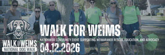 SoCal Weim Rescue is Participating in Walk for Weims 2026 - April 12th - SoCal Weimaraner Rescue